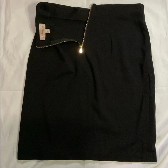 Philosophy Black Stretch Pencil Skirt – Women’s Size 4 • Knee-Length Career Clas - Picture 4 of 7